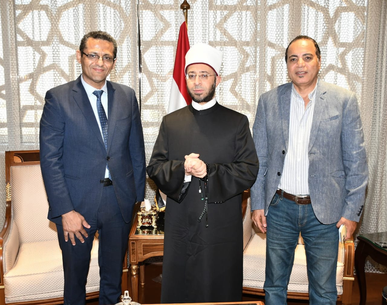 وزير الوقاف ونقيب الصحفيين