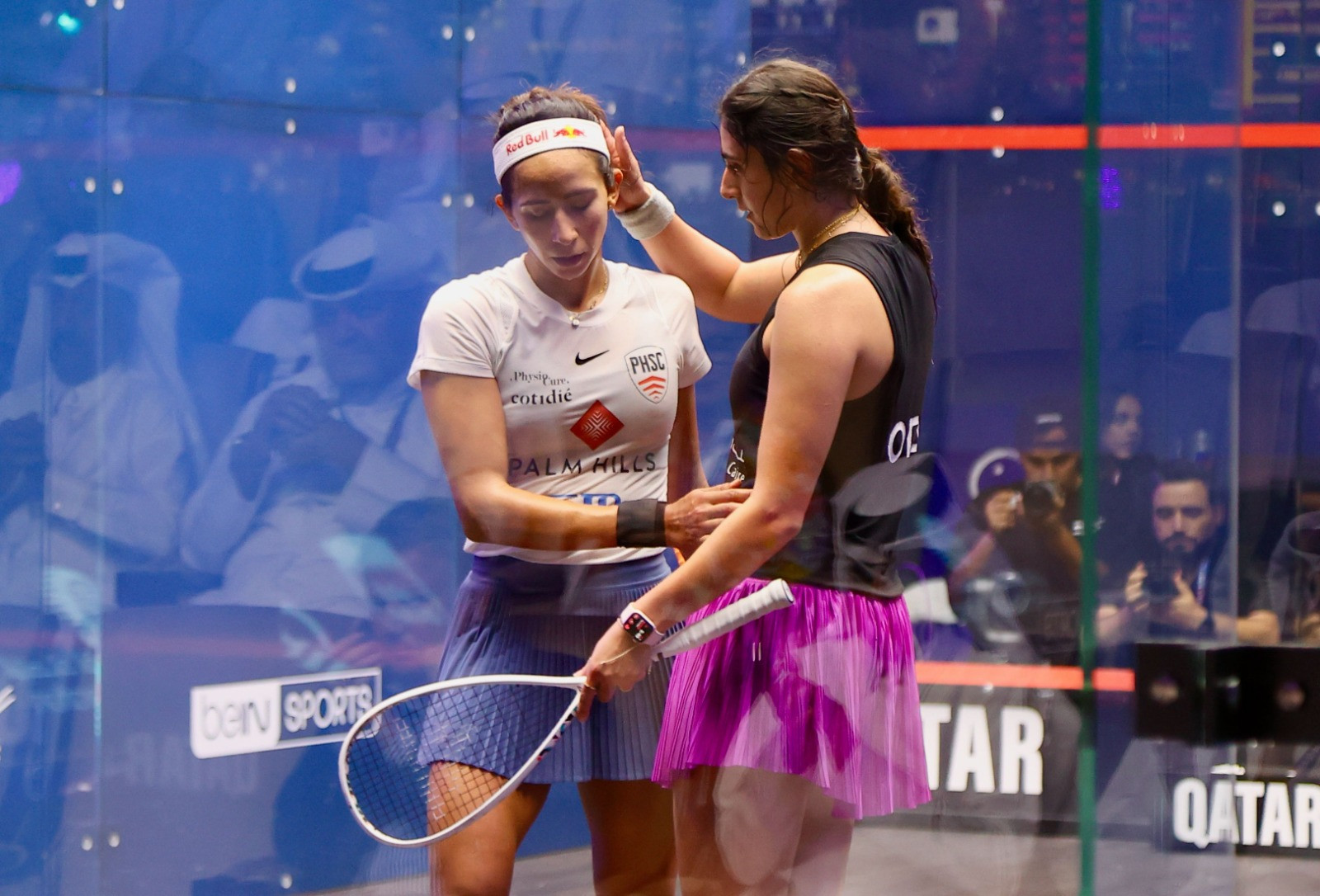 نور الشربيني بطولة قطر للاسكواش