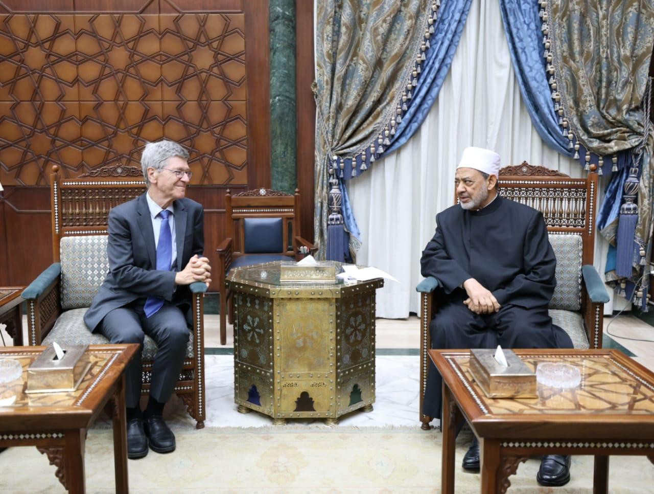 شيخ الأزهر والبروفيسور جيفري ساكس