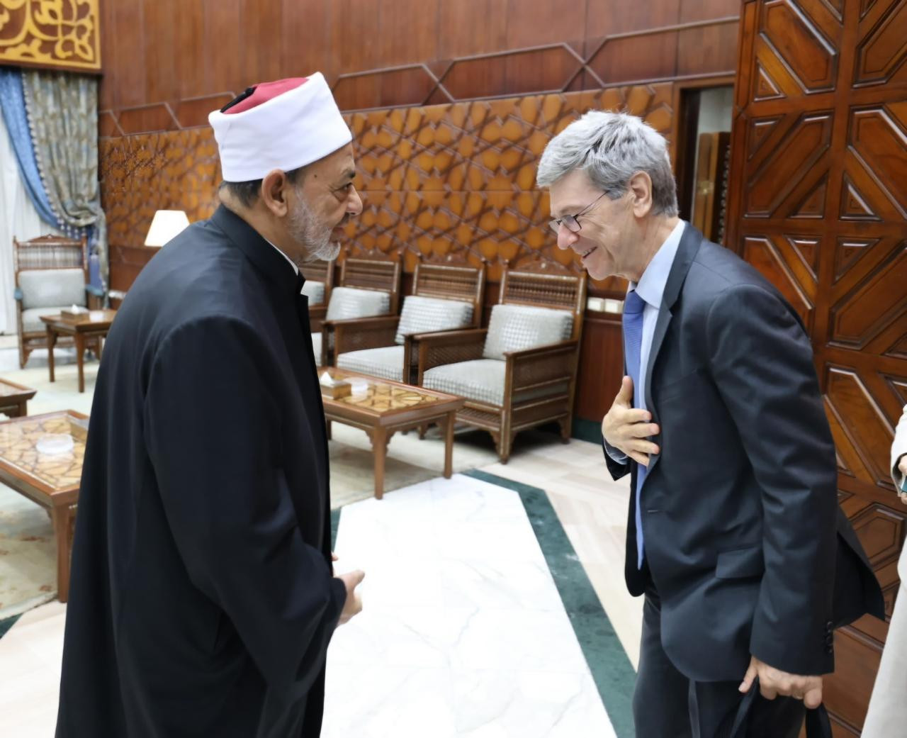 شيخ الأزهر والبروفيسور جيفري ساكس