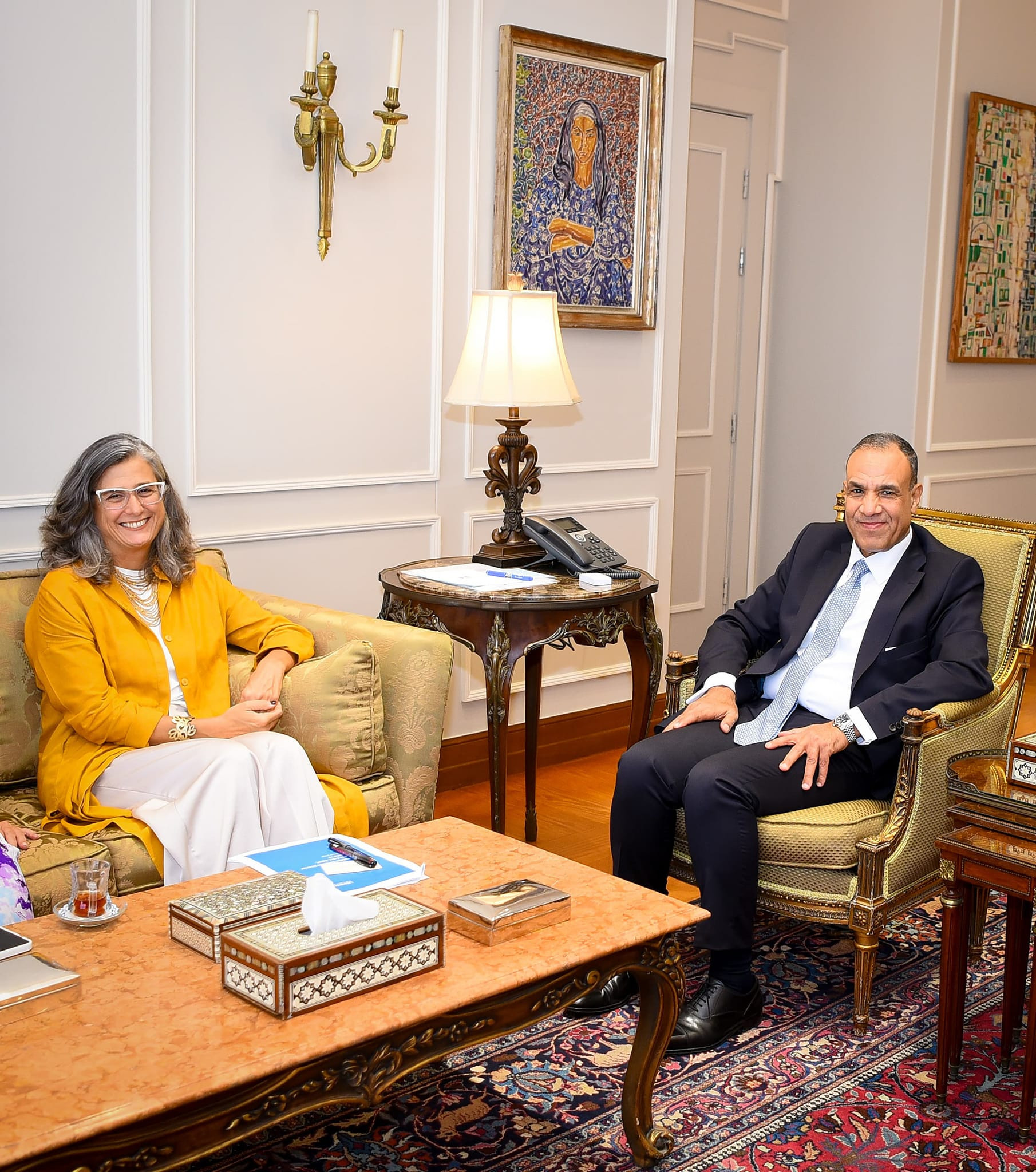 وزير الخارجية ومديرة برنامج الأمم المتحدة