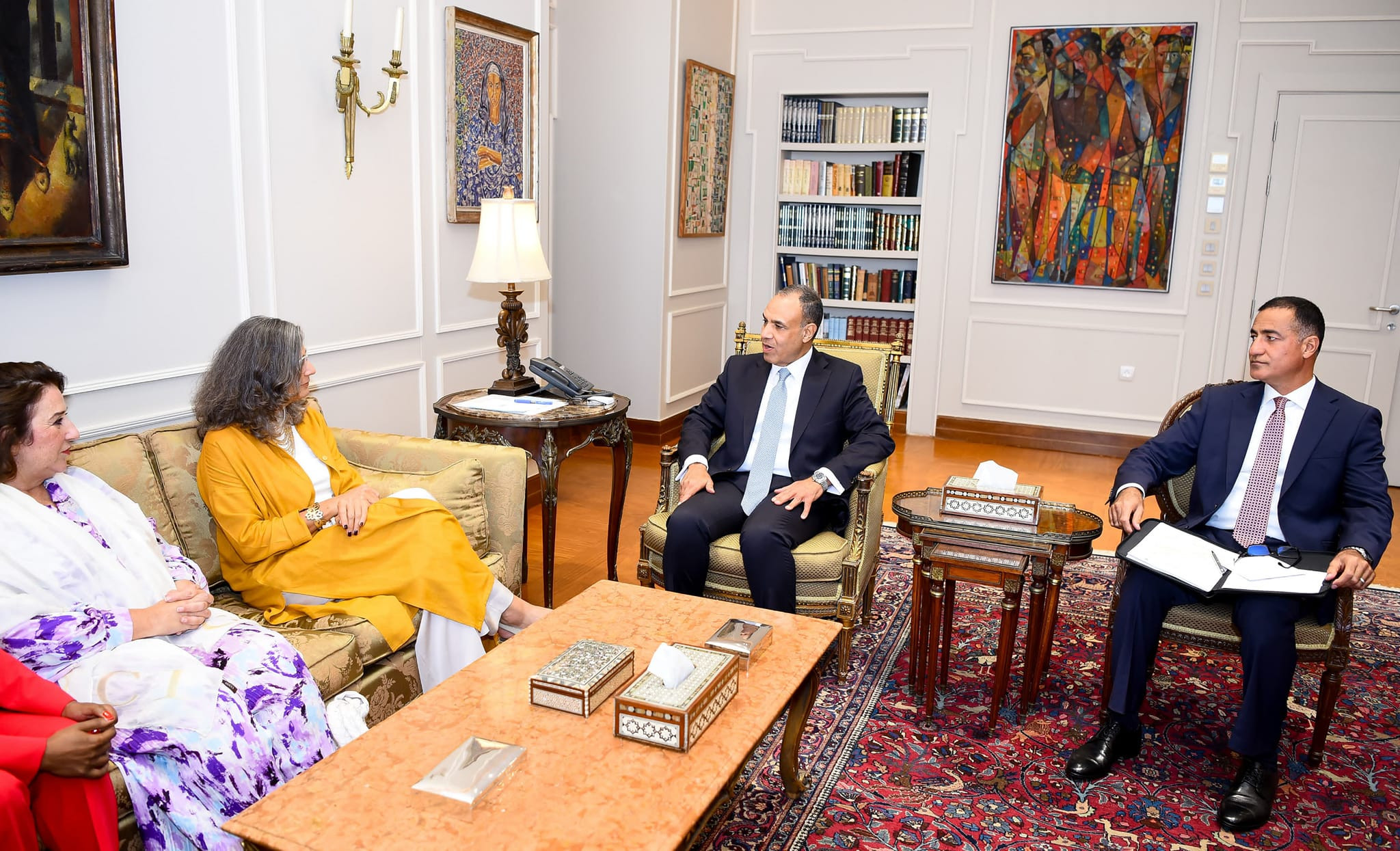 وزير الخارجية ومديرة برنامج الأمم المتحدة