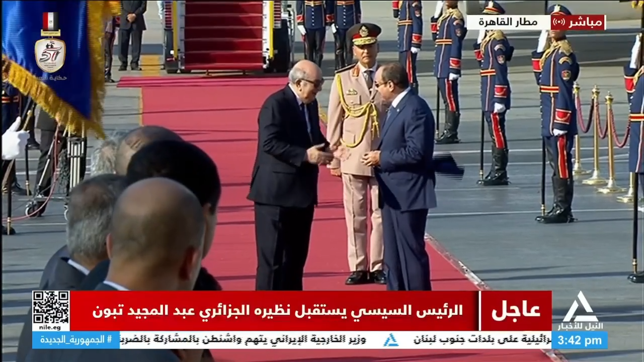 الرئيس السيسي ونظيره الجزائري