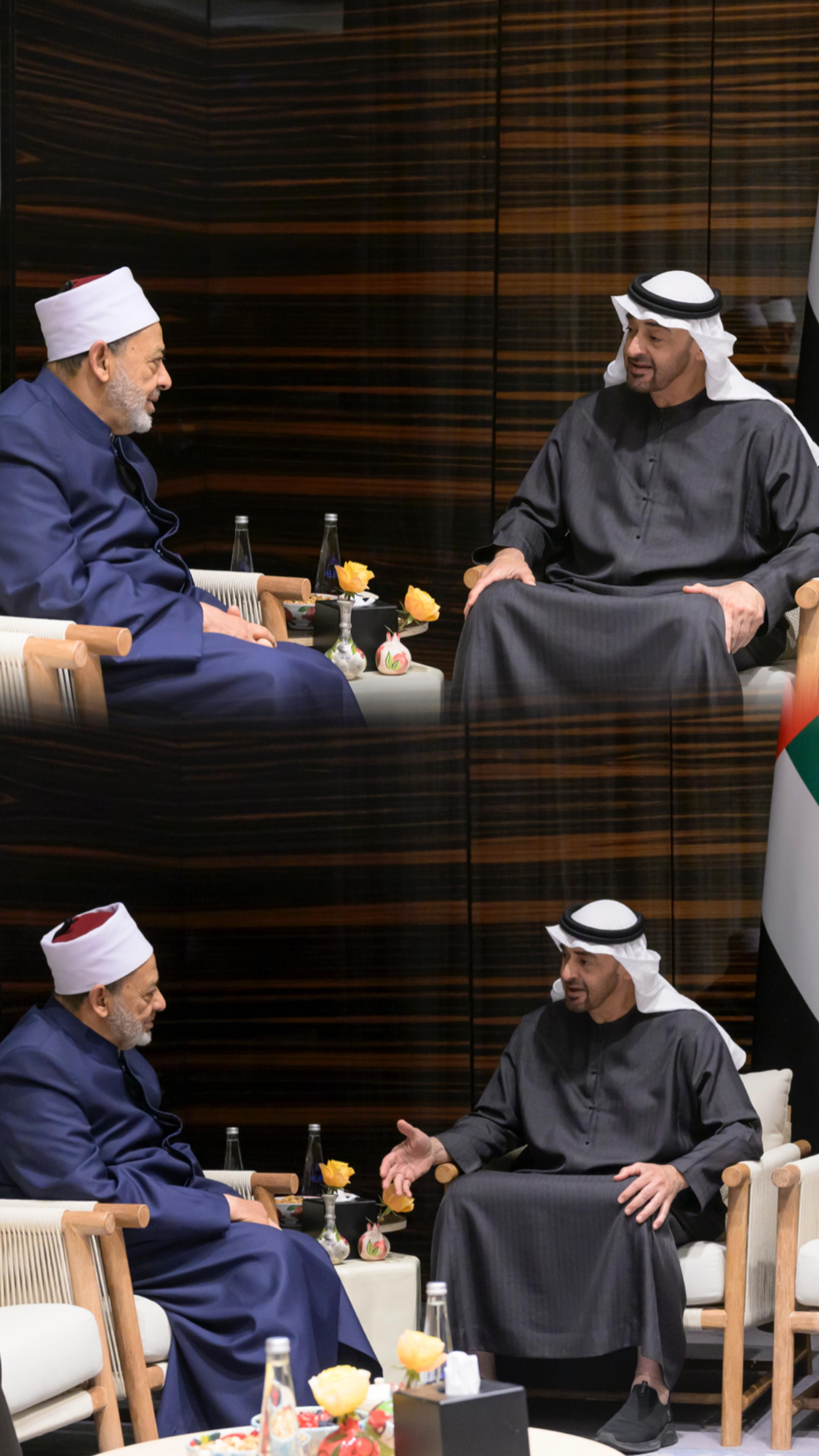 شيخ الأزهر ورئيس الإمارات
