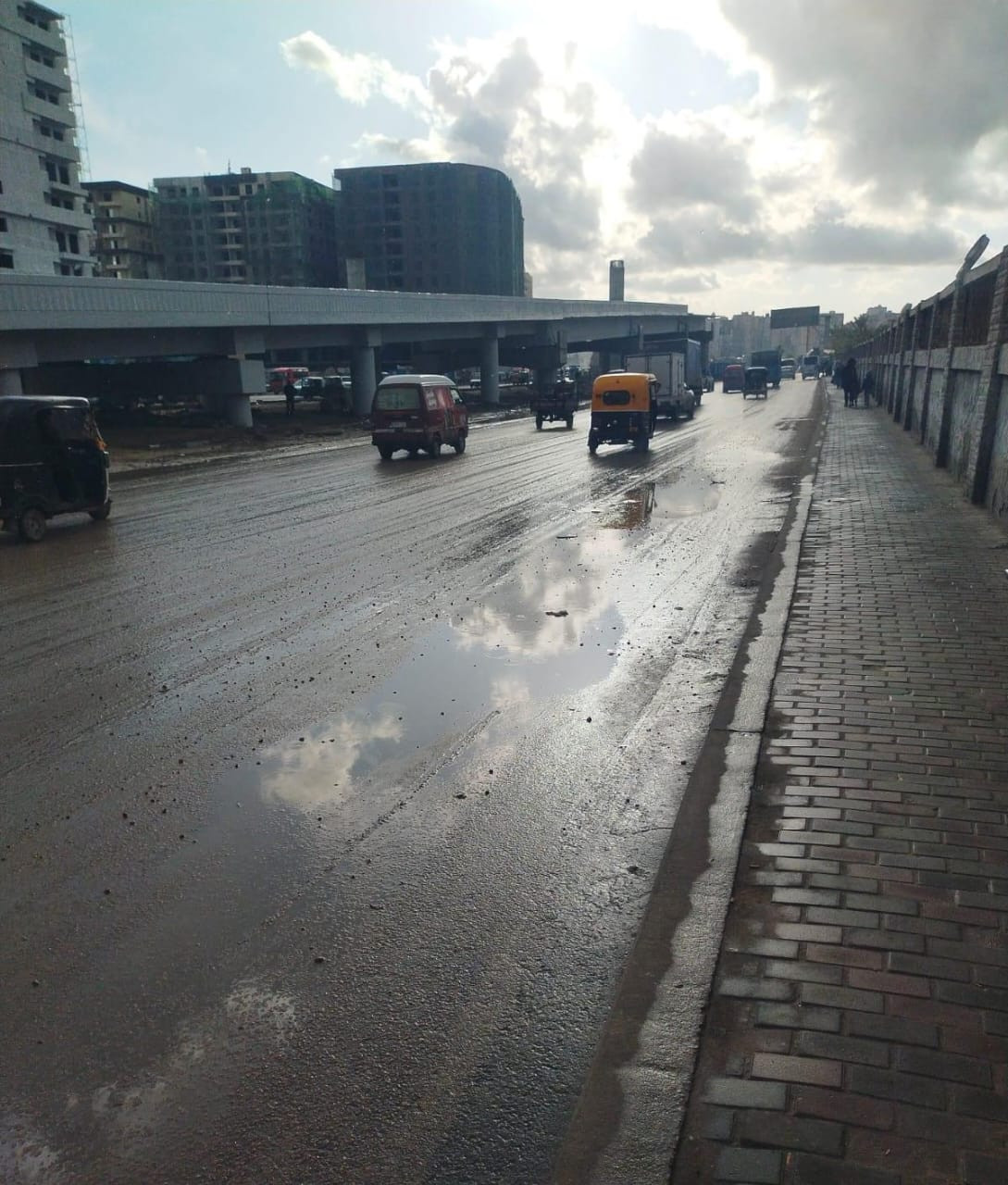 الأمطار بشوارع الأسكندرية