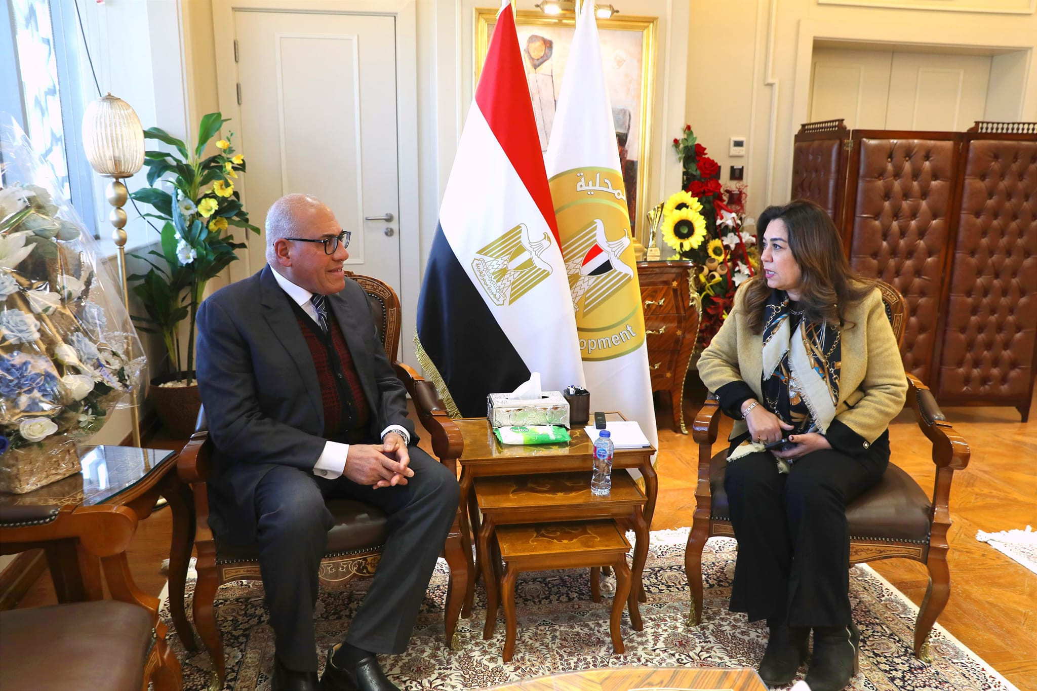 وزيرة التنمية المحلية ورئيس الهيئة العربية للتصنيع