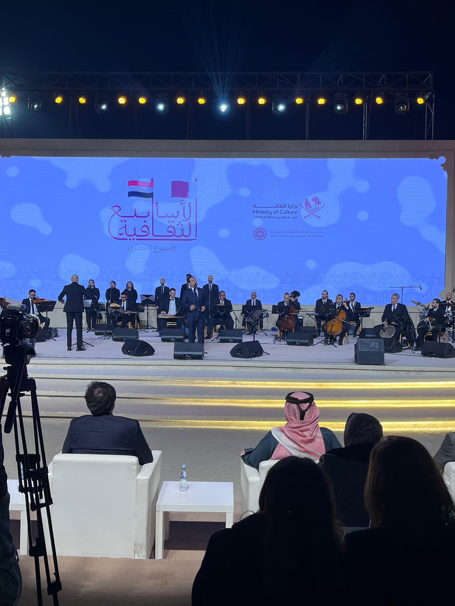 وزيرا الثقافة المصري والقطري