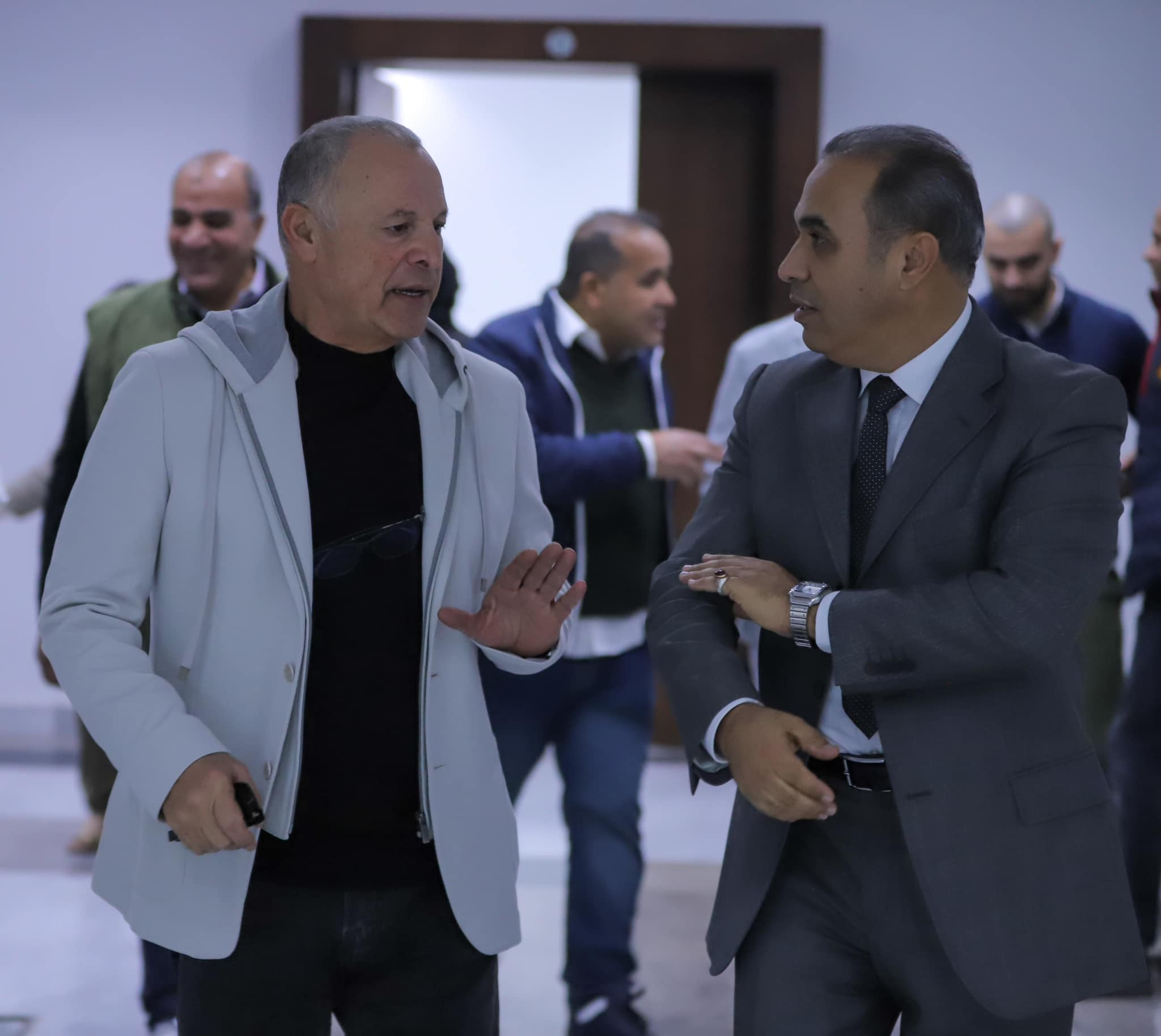 ابو ريدة ورئيس اتحاد الكرة الليبي