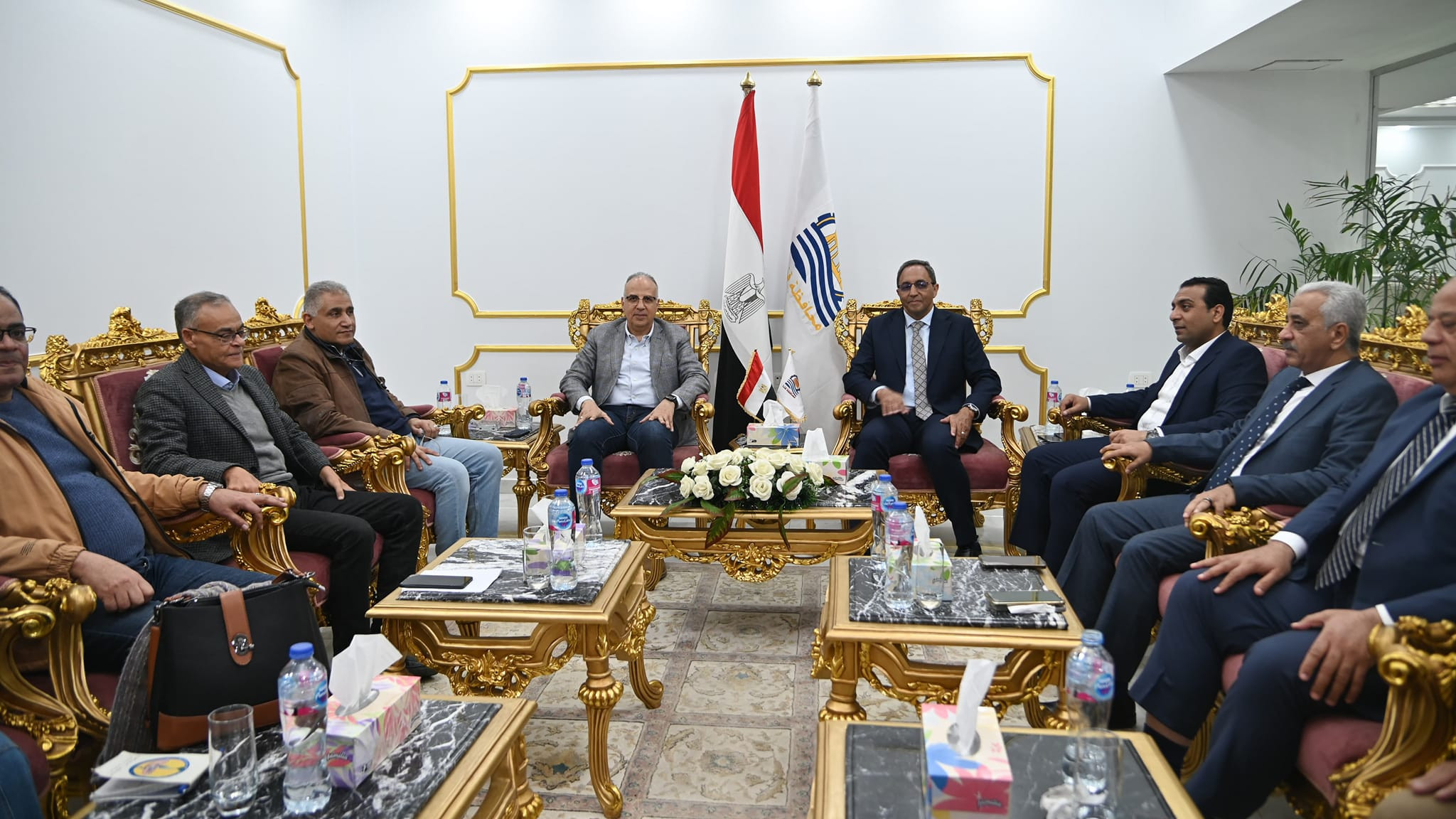 وزير الري ومحافظ قنا