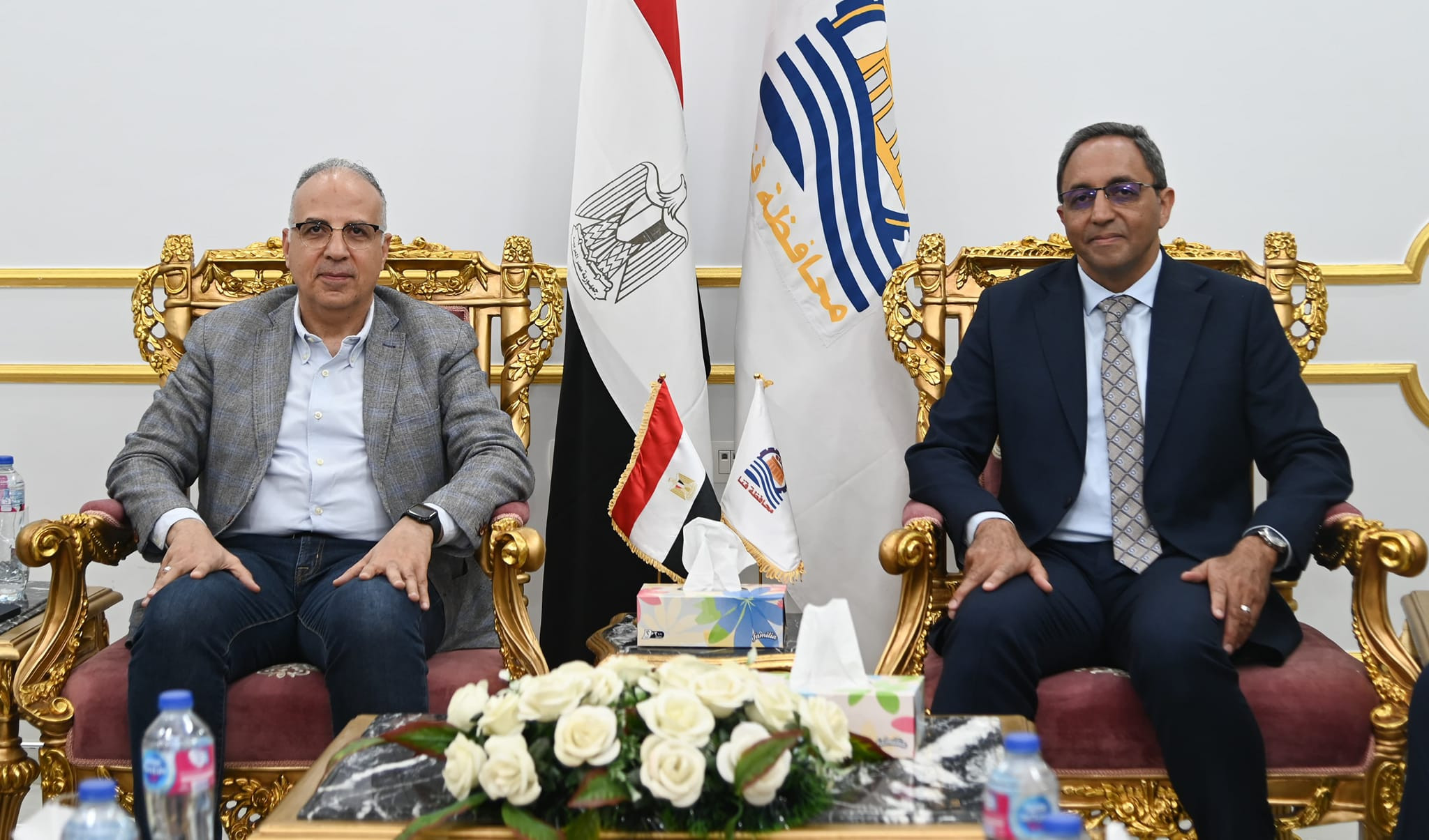 وزير الري ومحافظ قنا