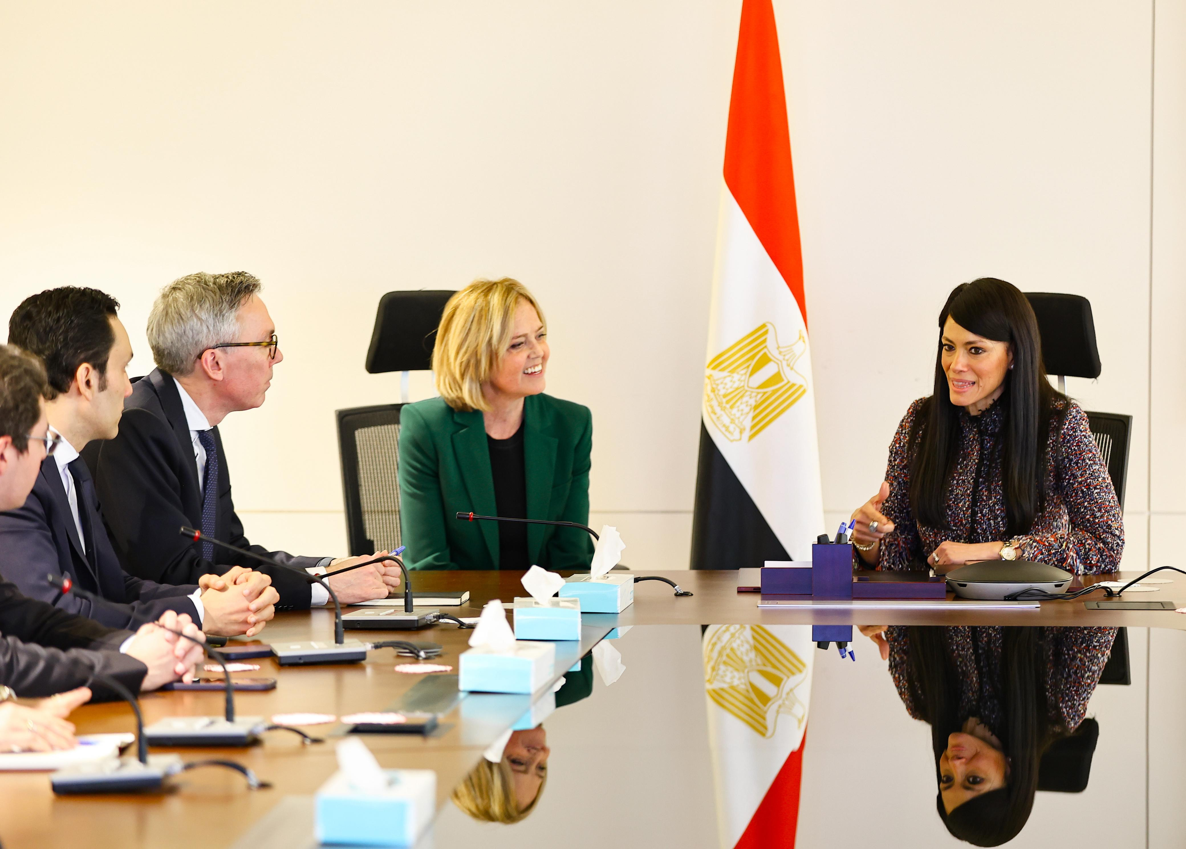 رانيا المشاط وسفيرة النرويج