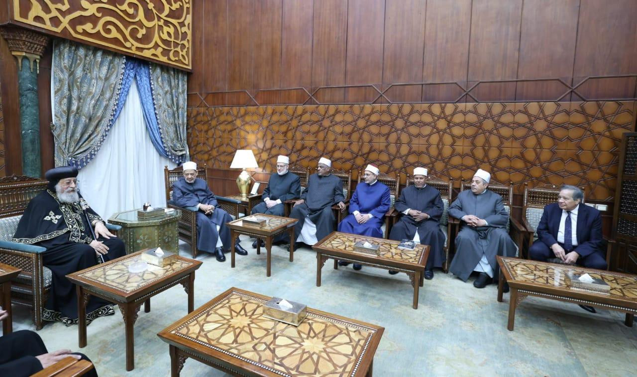 شيخ الزهر والبابا تواضروس