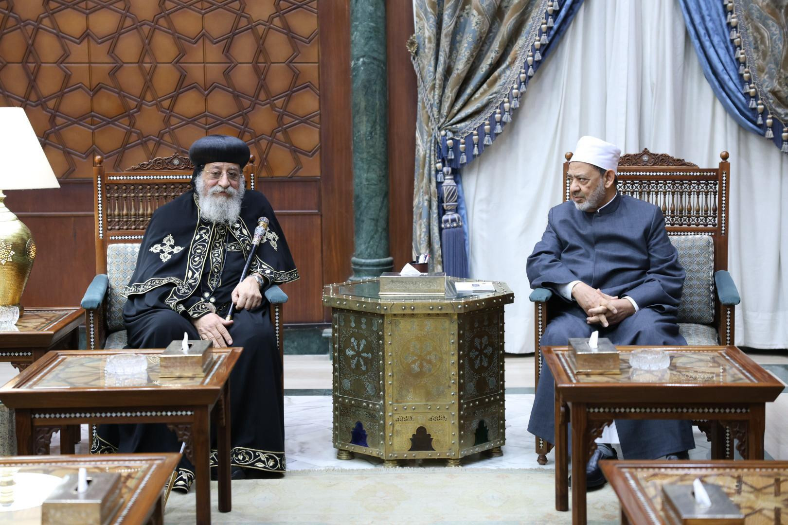 شيخ الزهر والبابا تواضروس