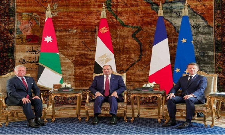 بيان مصري فرنسي أردني مشترك يدعو لوقف فوري لإطلاق النار في غزة