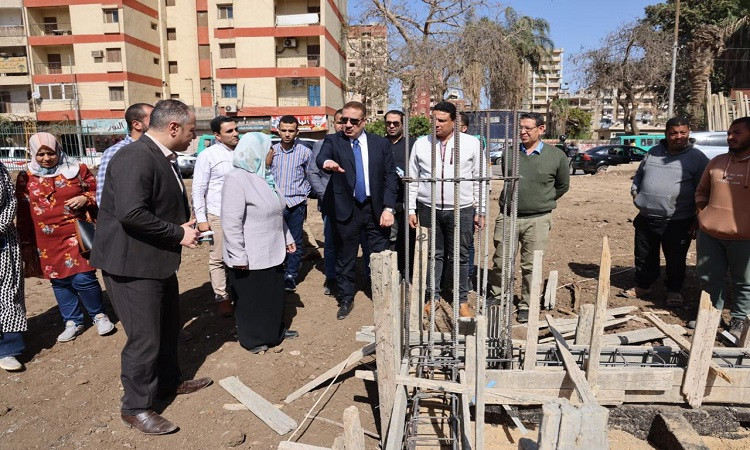 محافظ المنوفية يتفقد إنشاءات المدارس الحديثة بشبين الكوم