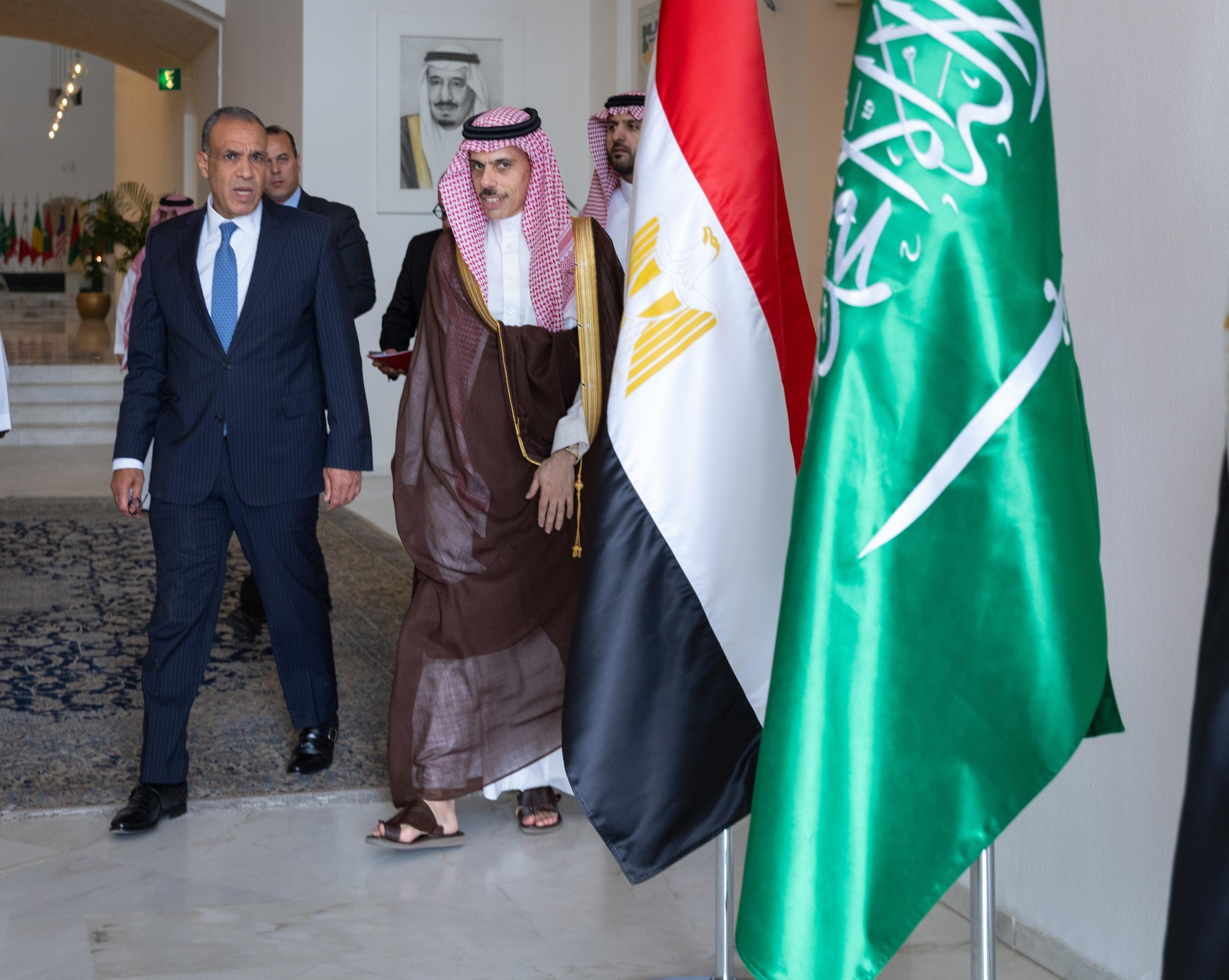 وزير الخارجية ونظيره السعودي