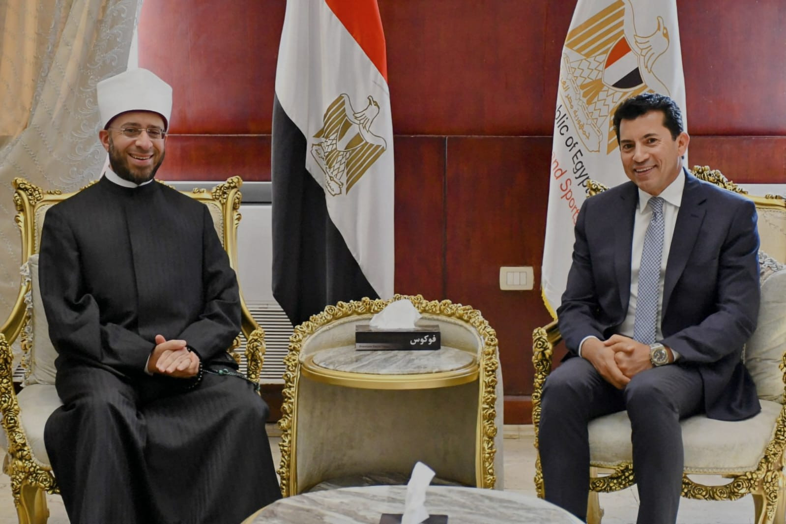 وزيرا الشباب والأوقاف ووكيل الأزهر