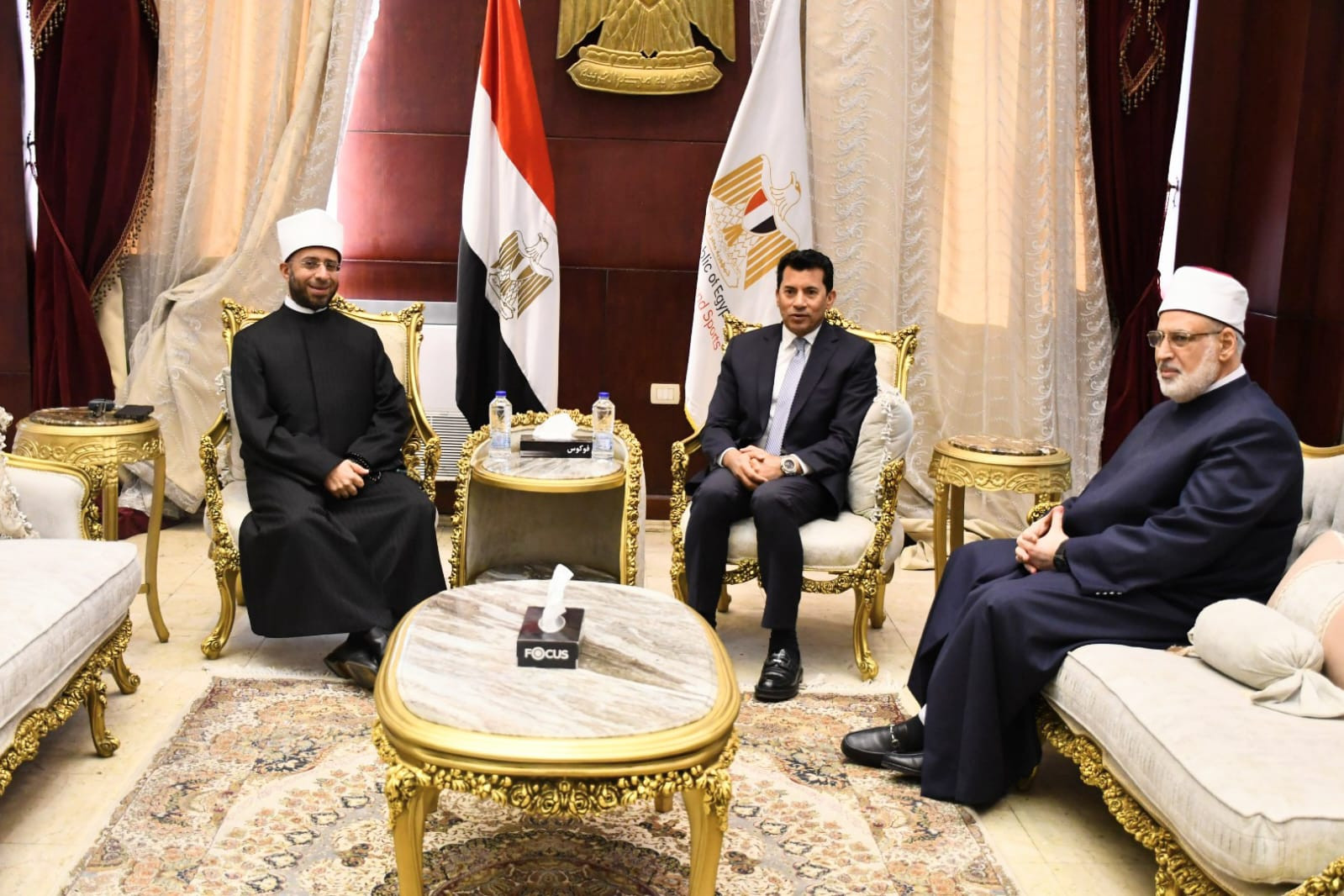 وزيرا الشباب والأوقاف ووكيل الأزهر