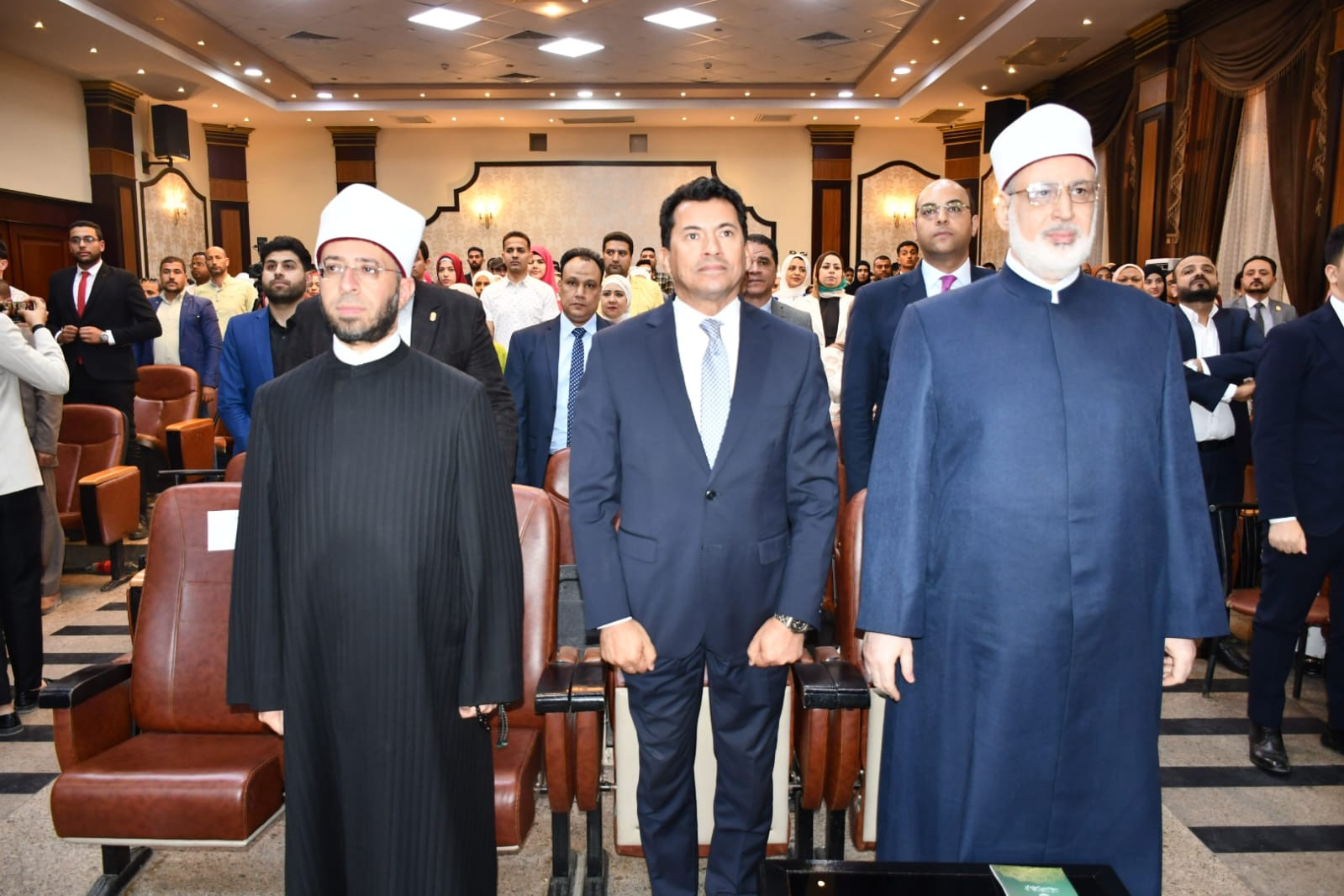 وزيرا الشباب والأوقاف ووكيل الأزهر