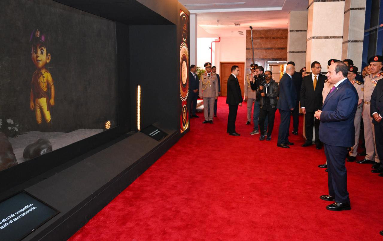 الرئيس في افتتاح بطولة العالم العسكرية للفروسية