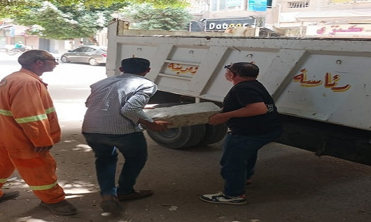 حملة مكبرة لرفع الإشغالات بمدينة بنها