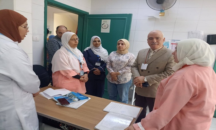 وكيل وزارة الصحة بالقليوبية يتفقد الإدارة الصحية بكفر شكر