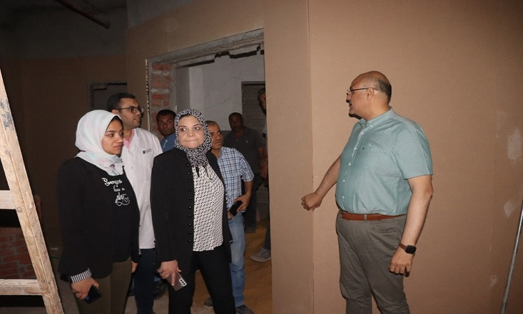 محافظ القليوبية يتفقد أعمال تطوير مستشفى النيل بشبرا الخيمة