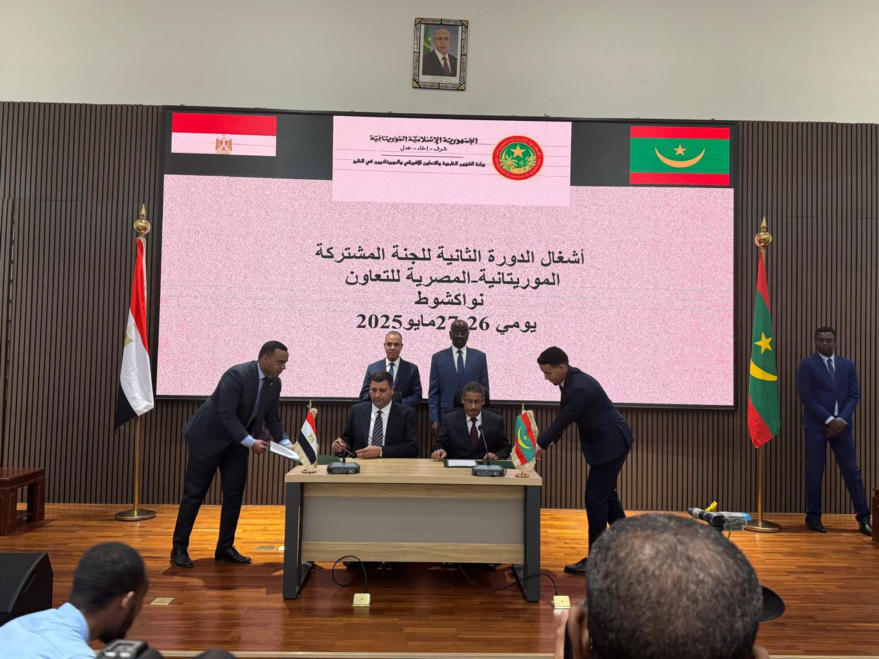 وزير الخارجية ونظيره الموريتاني