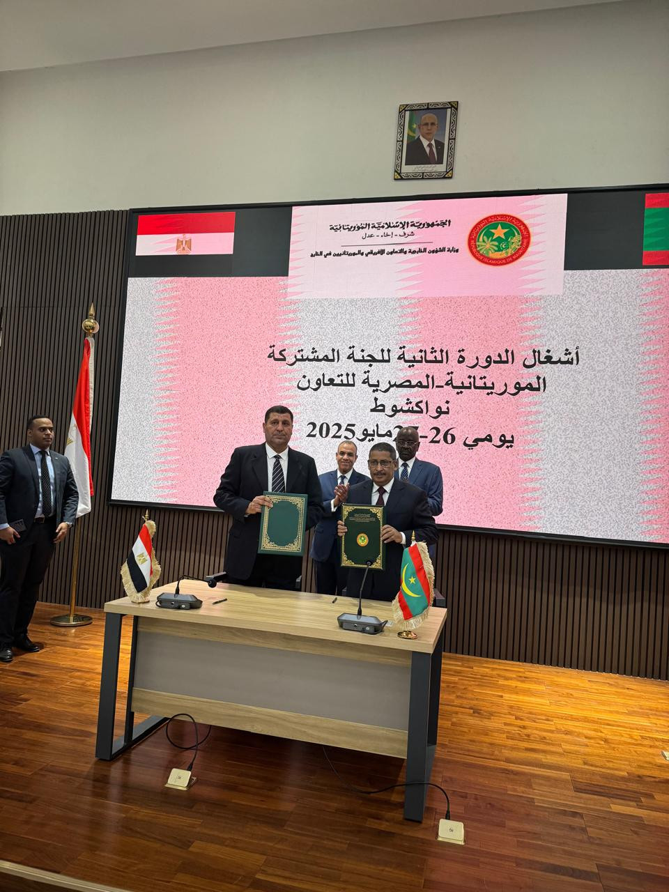 وزير الخارجية ونظيره الموريتاني