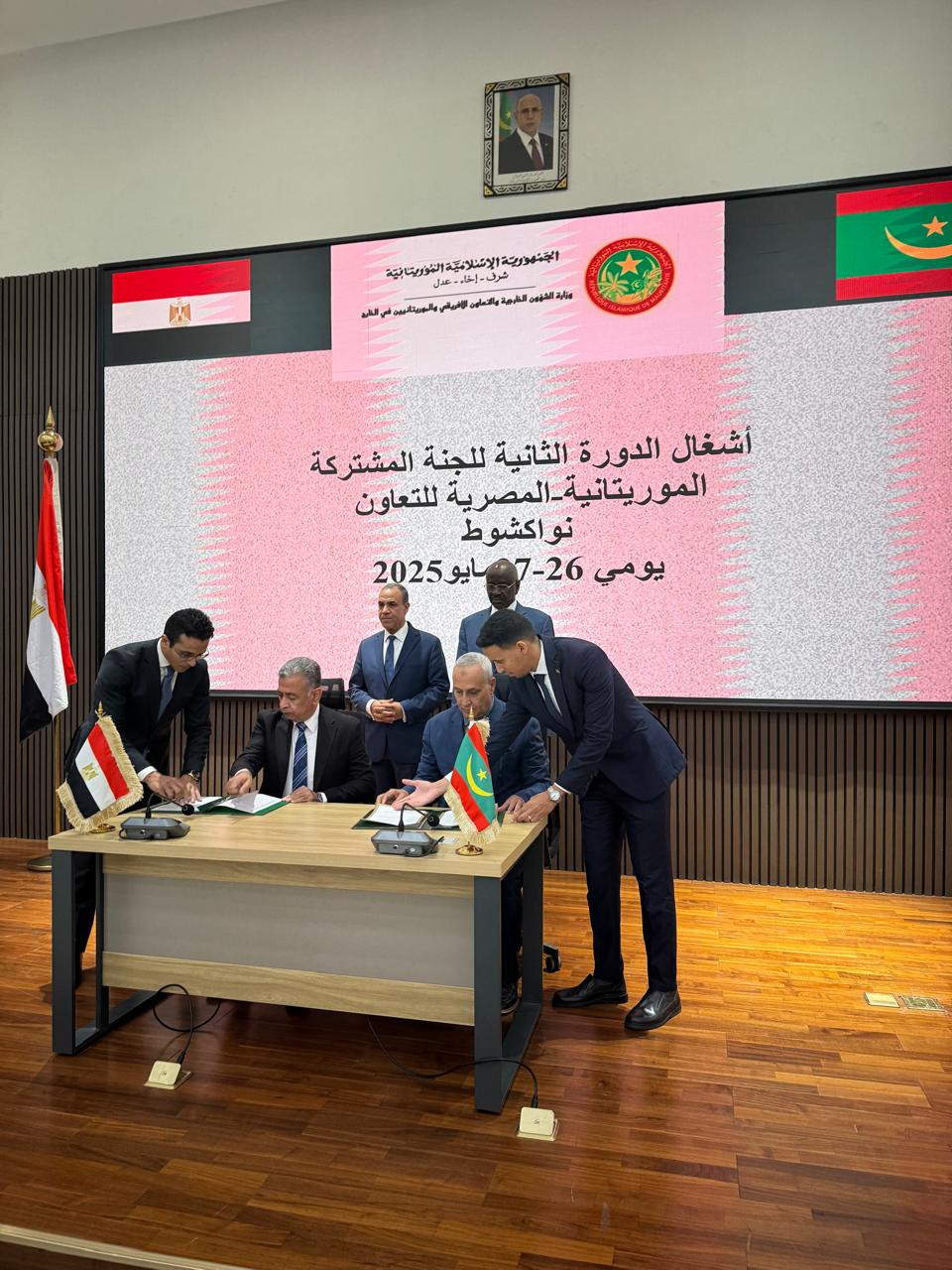 وزير الخارجية ونظيره الموريتاني