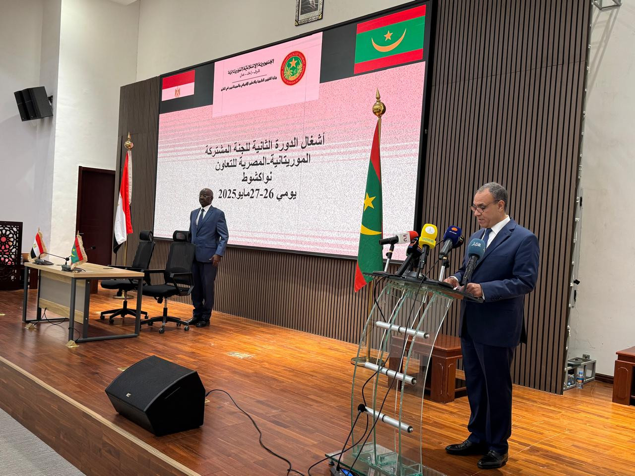 وزير الخارجية ونظيره الموريتاني