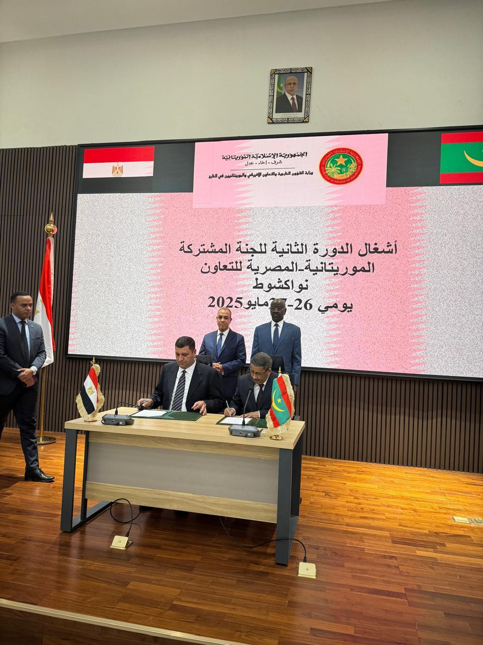 وزير الخارجية ونظيره الموريتاني