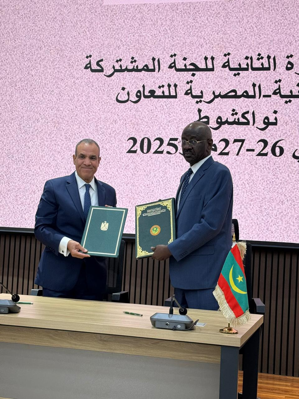 وزير الخارجية ونظيره الموريتاني