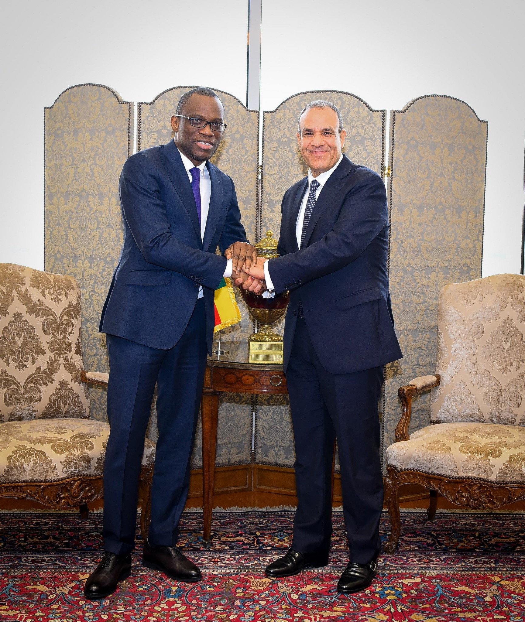 عبد العاطي ووزير خارجية بنين