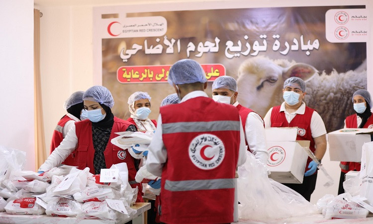 توزيع اللحوم