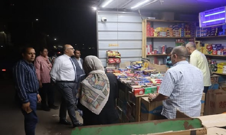 محافظ القليوبية يترأس حملة لرفع الإشغالات بميت نما