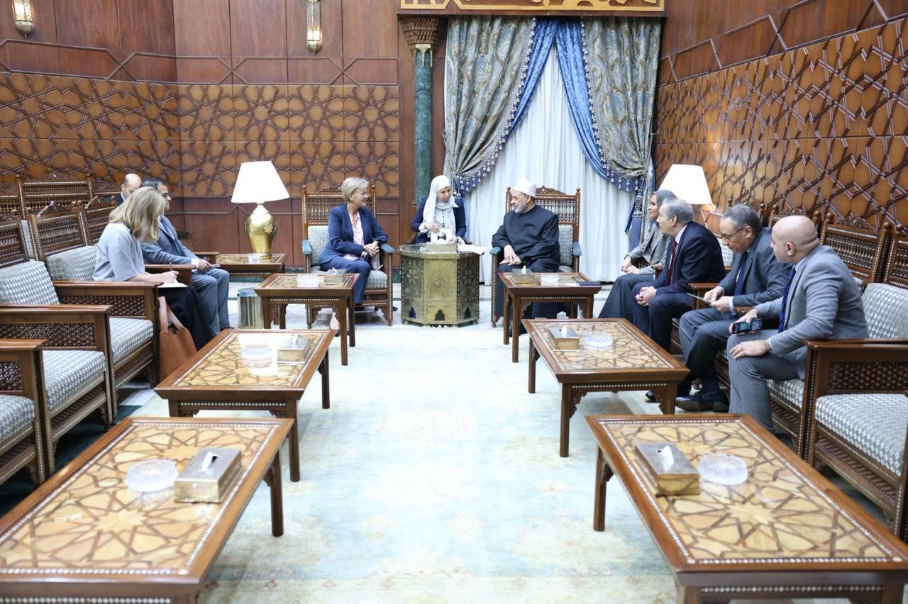 شيخ الأزهر وسفيرة الاتحاد الأوروبي