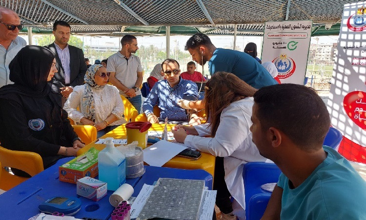 انطلاق فعالية الاحتفال باليوم العالمي للتبرع بالدم في الإسماعيلية