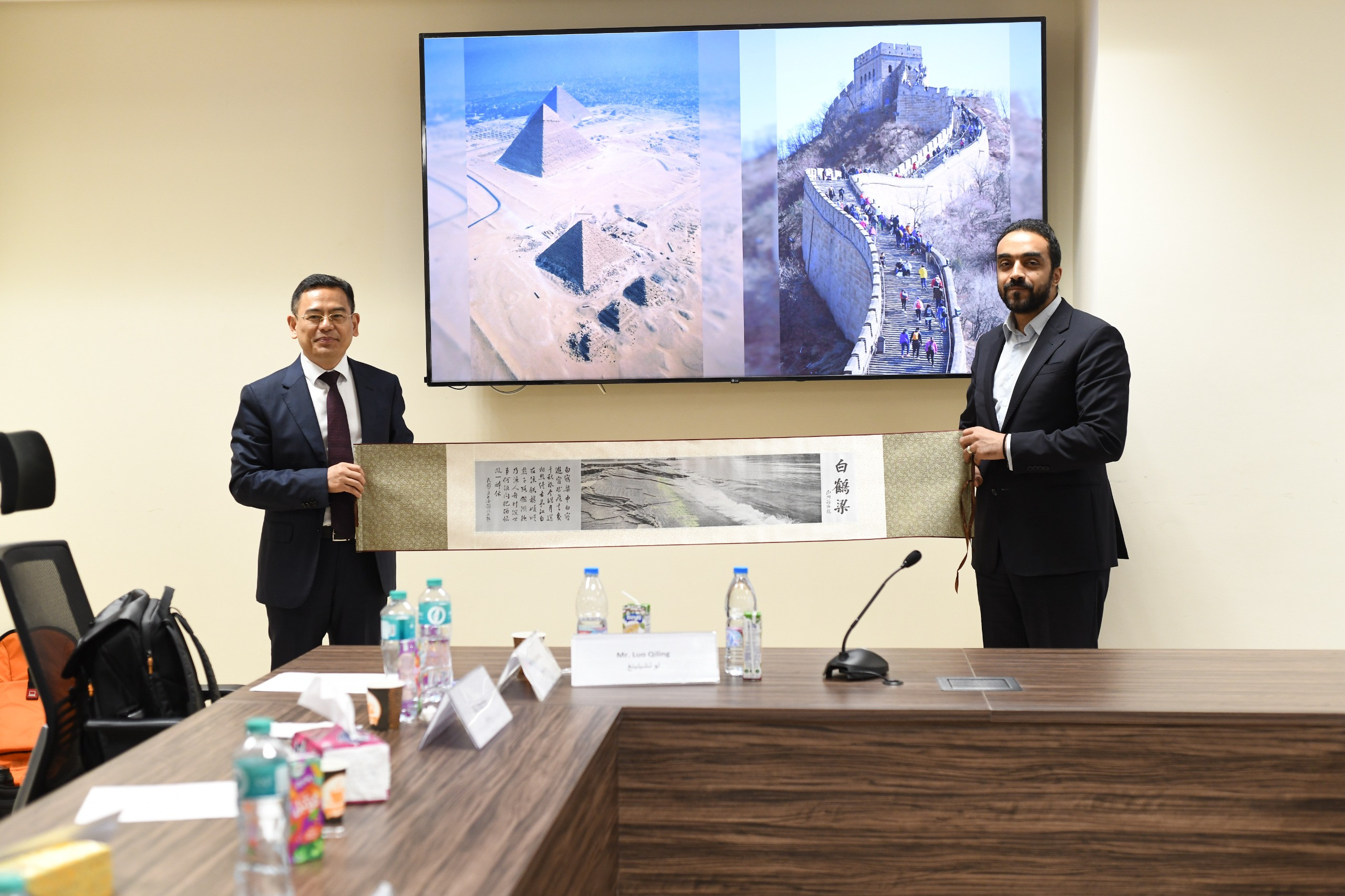 مصر والصين يبحثان التسجيل المشترك لمقياس النيل ونقوش بايهيليانج&nbsp;