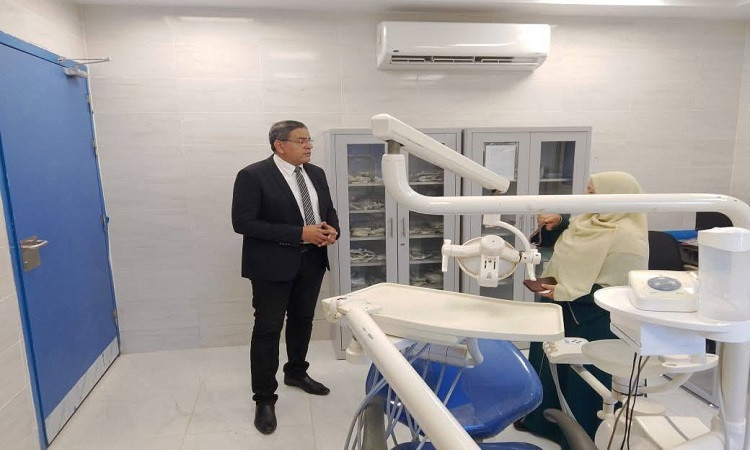 محافظ المنوفية يتابع التجهيزات النهائية للوحدة الصحية بصراوة