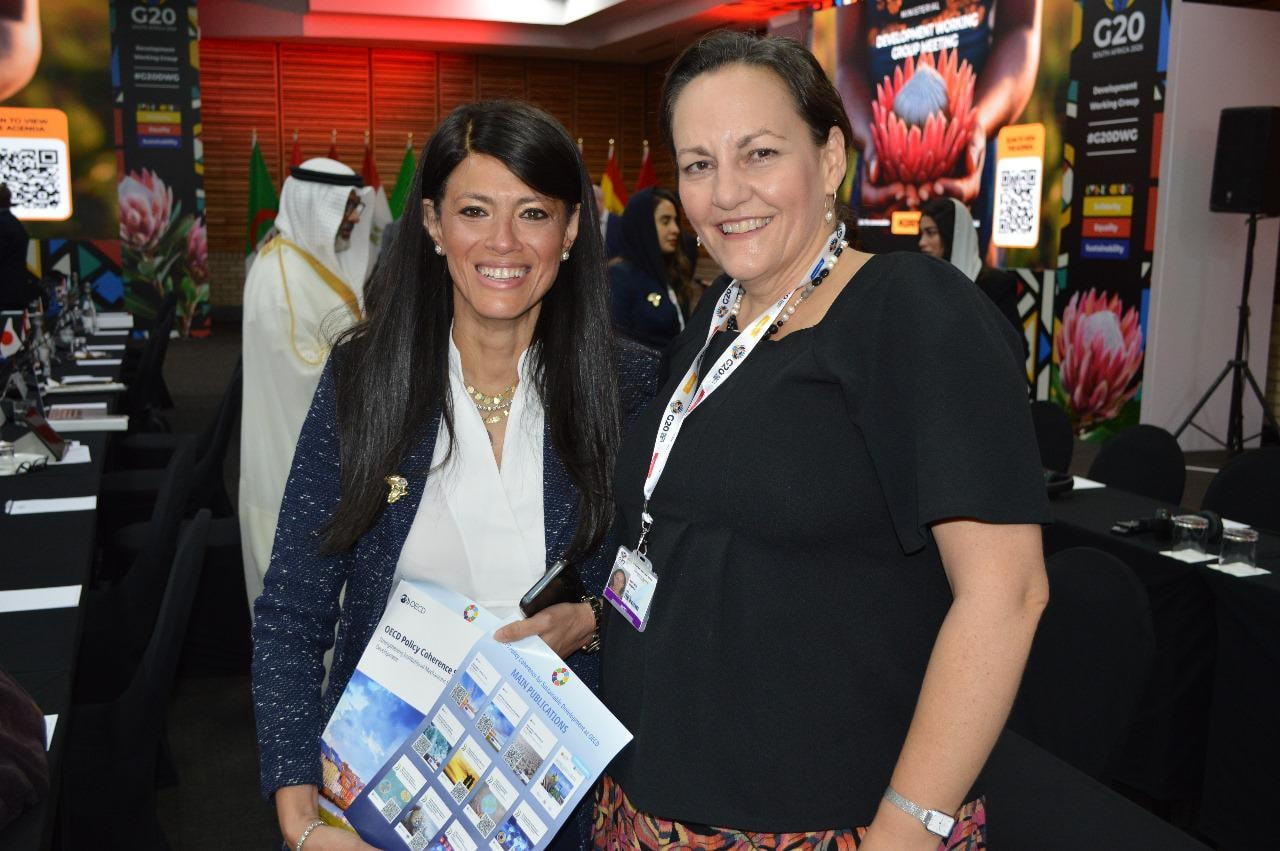 المشاط تناقش مخرجات اجتماعات وزراء التنمية بمجموعة العشرين