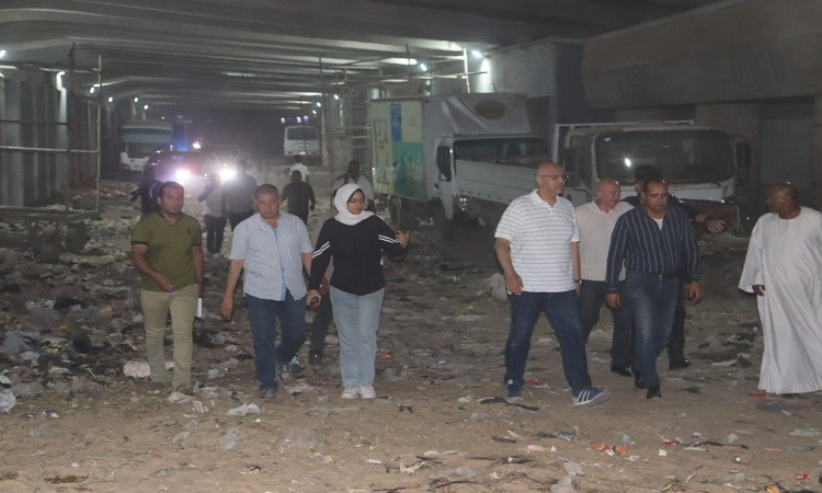 محافظ القليوبية يتابع أعمال النظافة ورفع الإشغالات بمدينة الخصوص