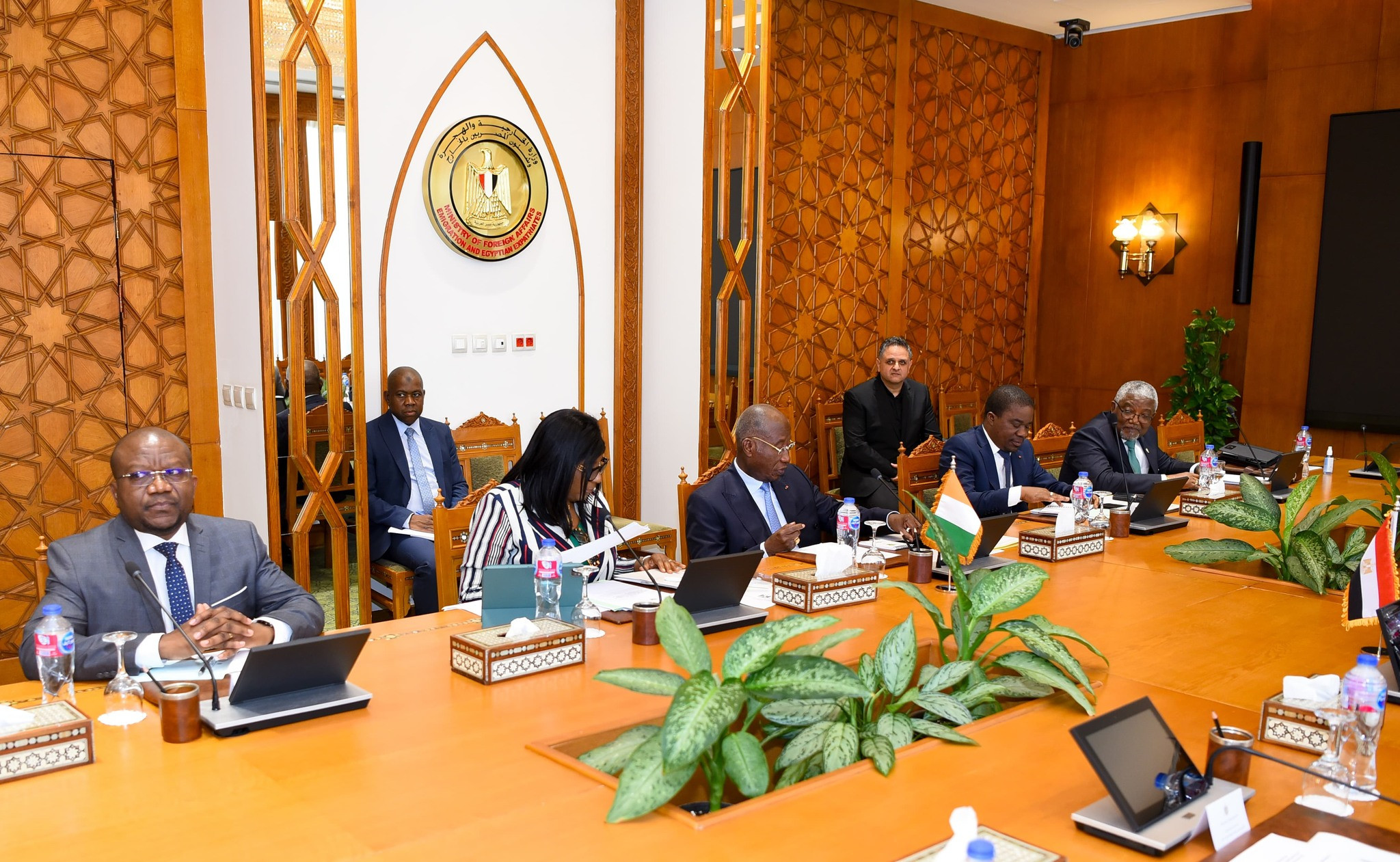 وزيرا خارجية مصر وكوت ديفوار