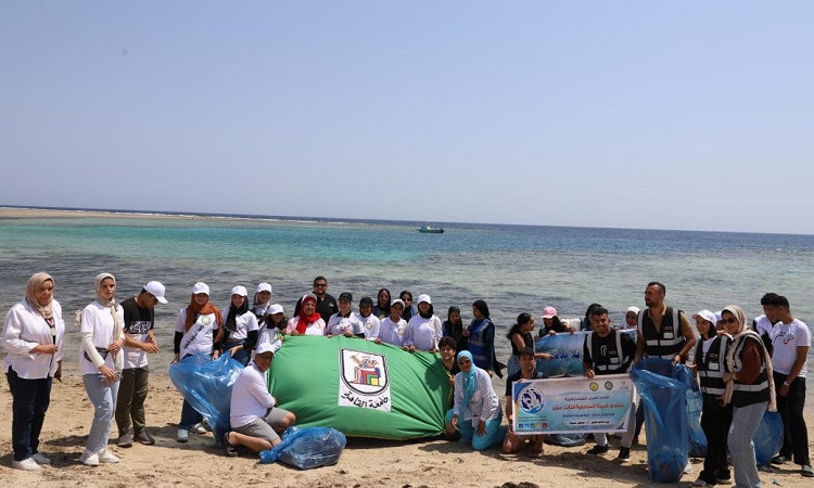 حملة لزراعة أشجار المانجروف وتنظيف شواطئ سفاجا