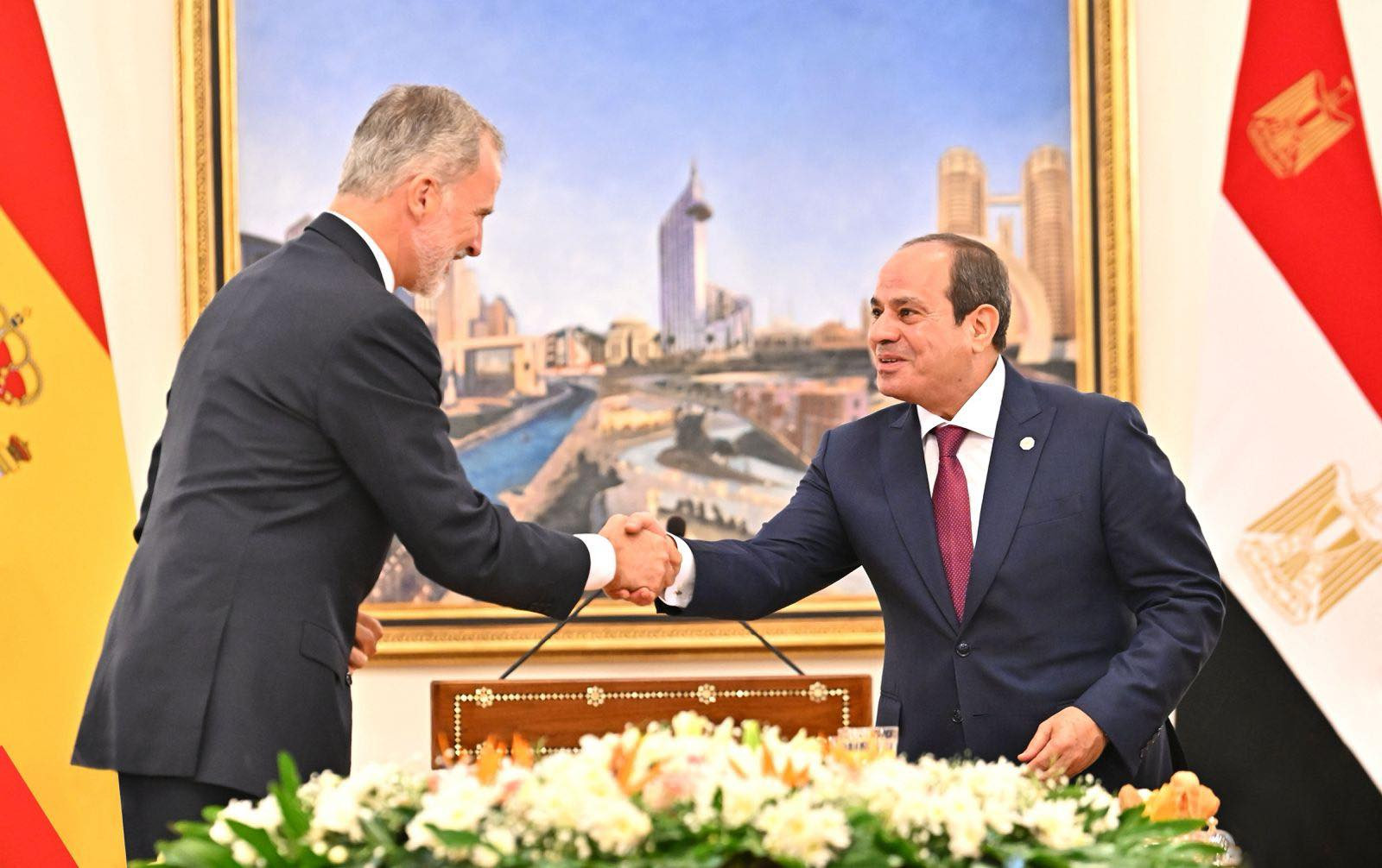 الرئيس وملك إسبانيا