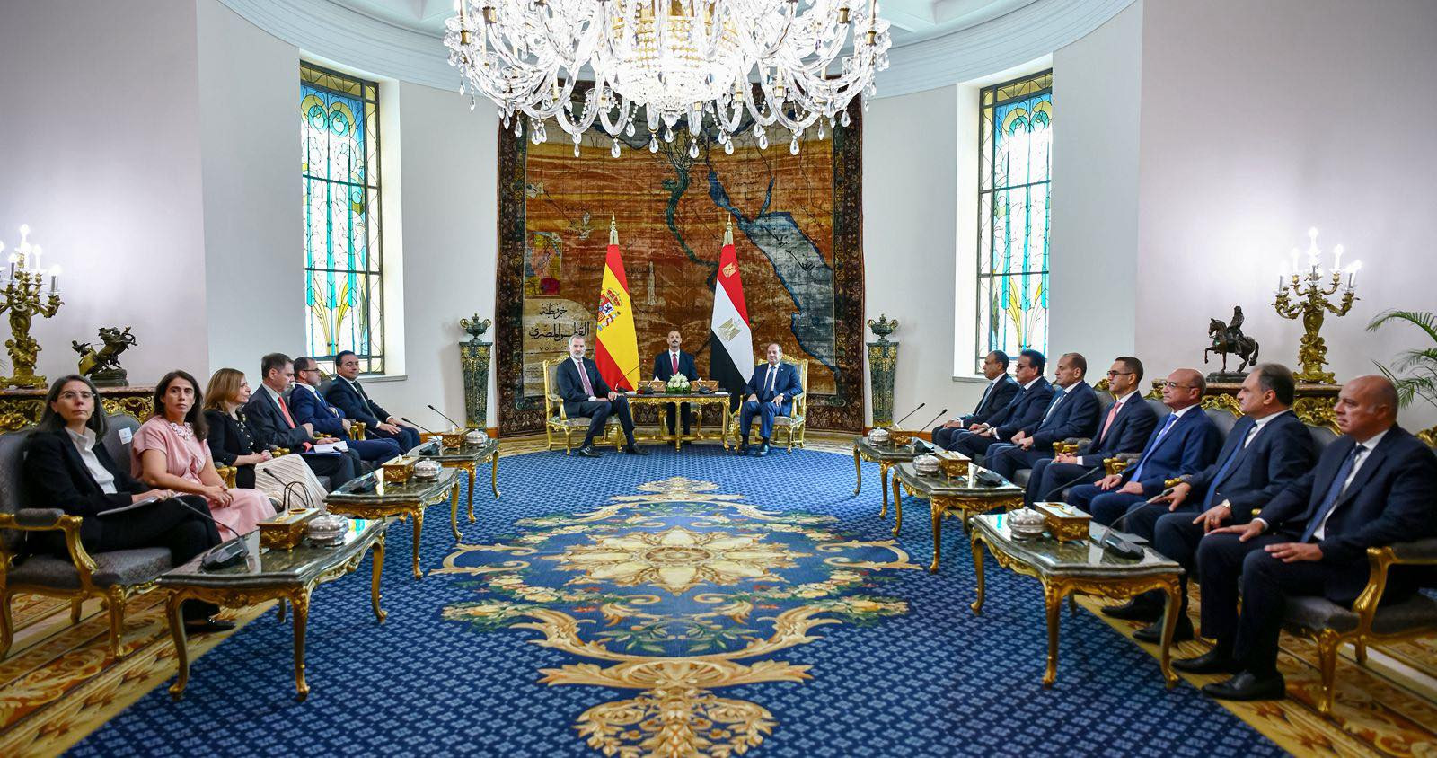 الرئيس وملك إسبانيا