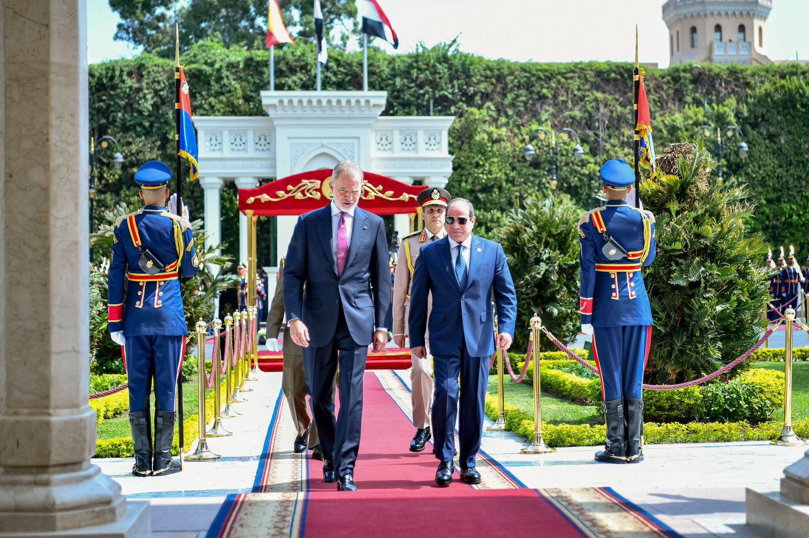 الرئيس وملك إسبانيا