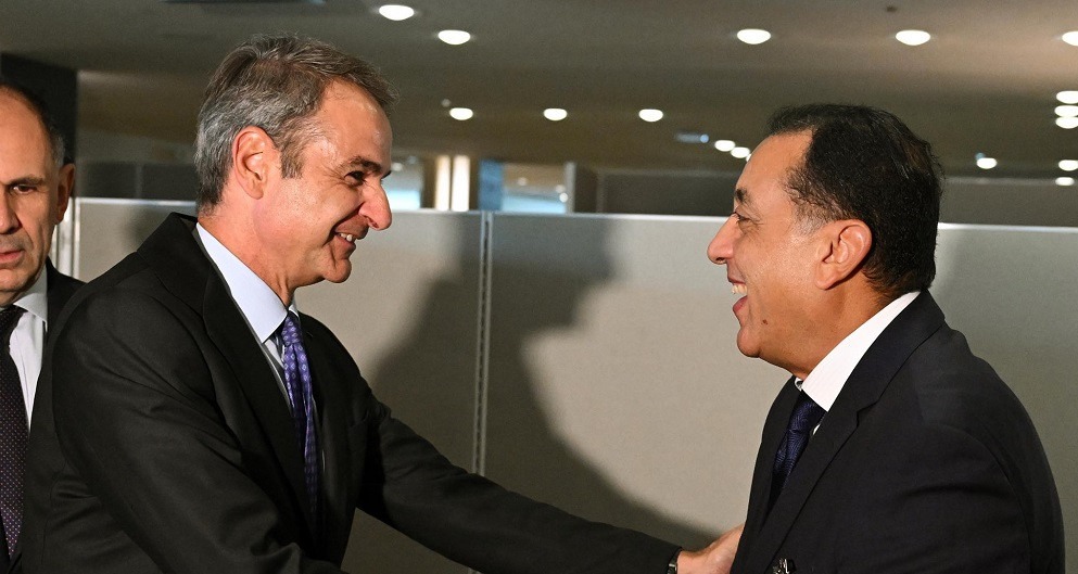 مدبولي ورئيس الوزراء اليوناني