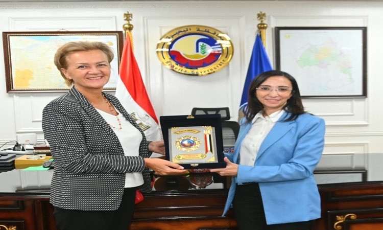 محافظ البحيرة تستقبل سفيرة الاتحاد الأوروبي لبحث سبل التعاون المشترك