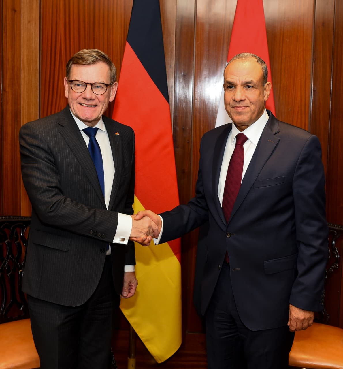 وزير الخارجية ونظيره الألماني